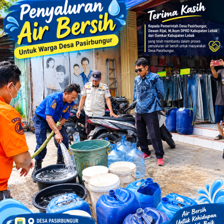 PENYALURAN AIR BERSIH DESA PASIRBUNGUR 